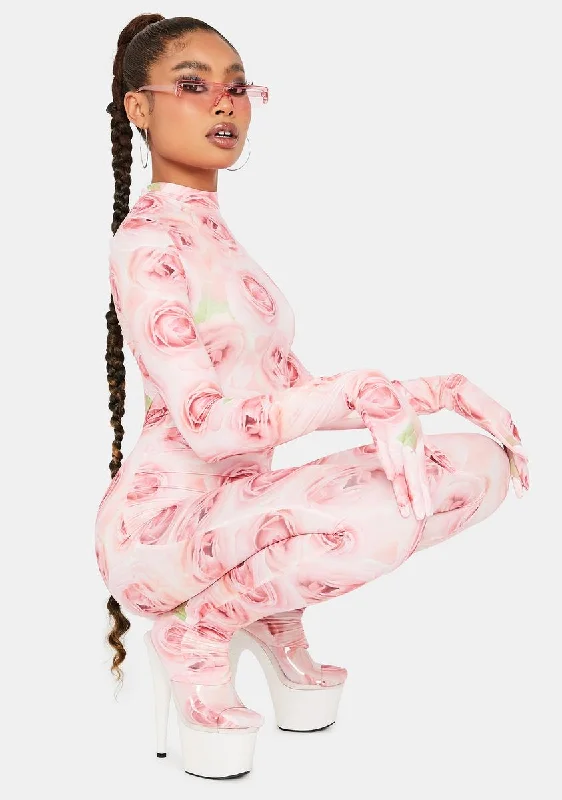 Floral Fantasy Long Sleeve Jumpsuit