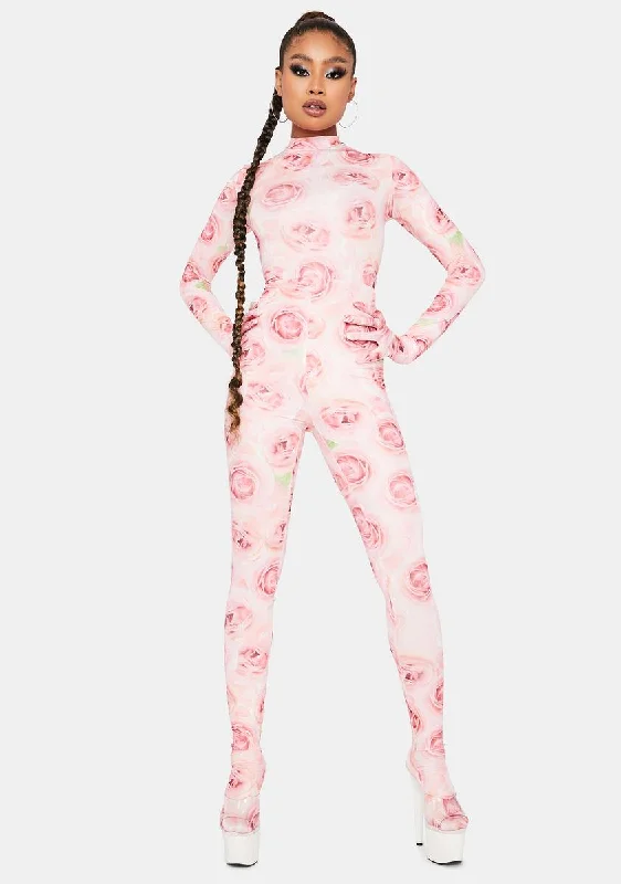 Floral Fantasy Long Sleeve Jumpsuit