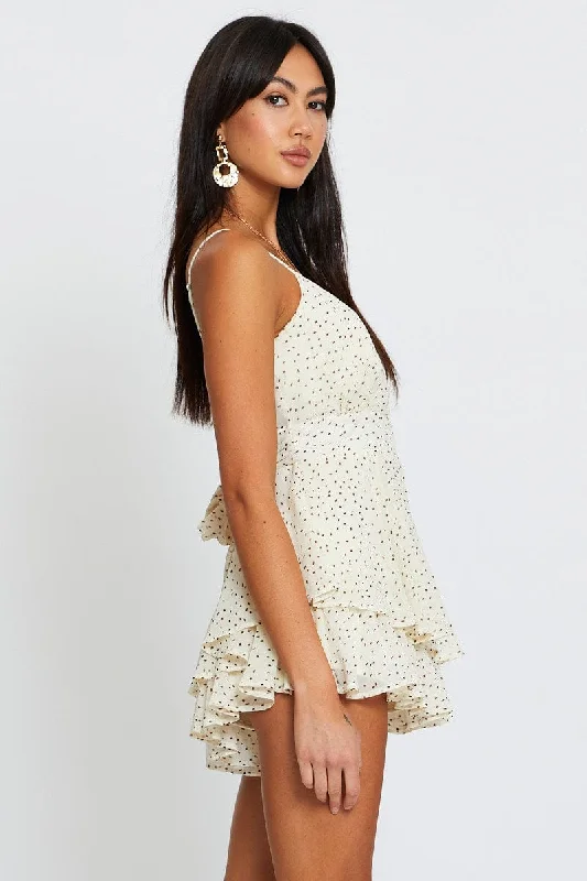 Geo Print Playsuit Sleeveless