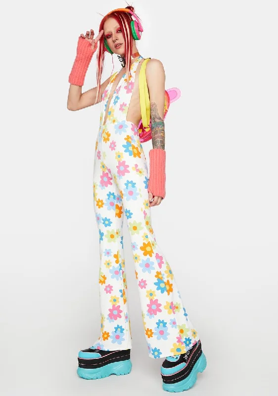 Ivory Bouncing Back Floral Jumpsuit