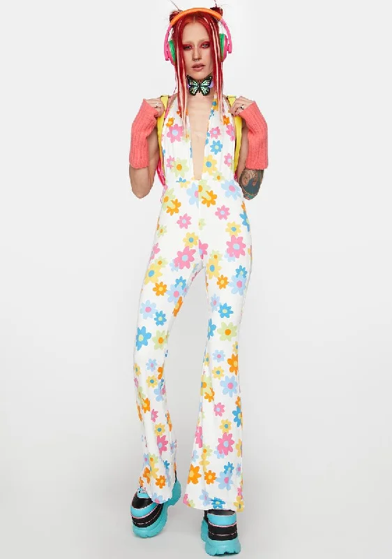 Ivory Bouncing Back Floral Jumpsuit