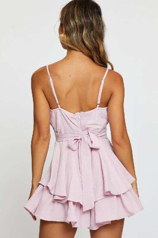 Pink Playsuit Sleeveless