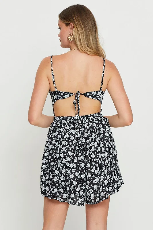 Print A Line Playsuit