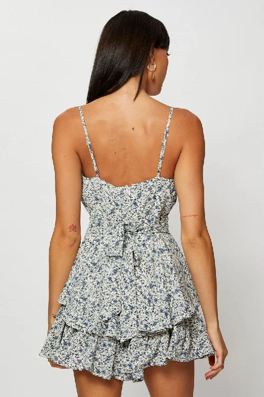 Print Playsuit Sleeveless