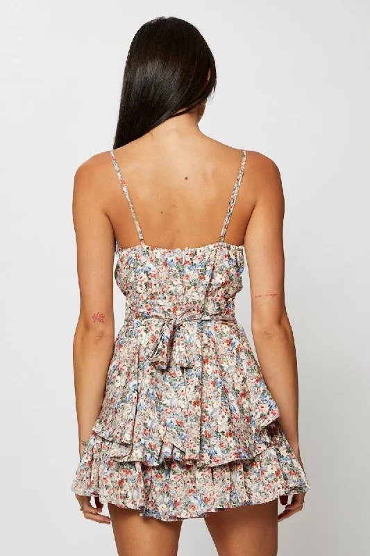 Print Playsuit Sleeveless