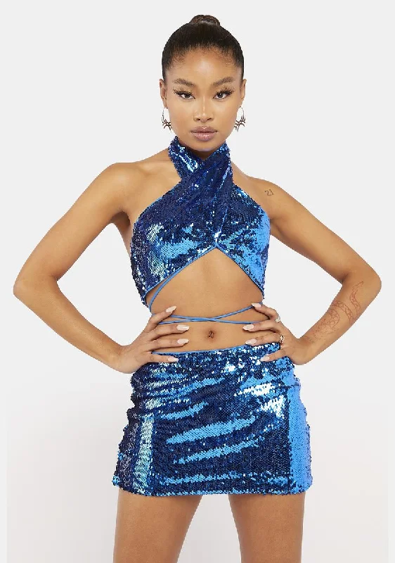 Sapphire Dancefloor Diva Sequin Set