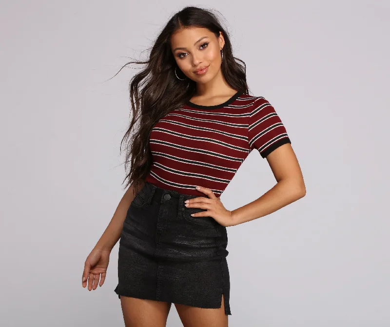 Sass It Up In Stripes Bodysuit