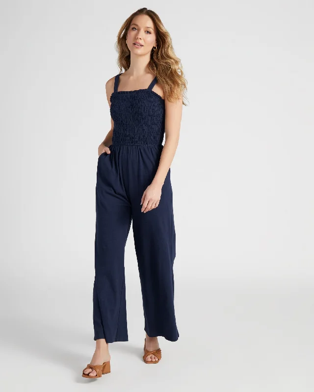 Smocked Jumpsuit