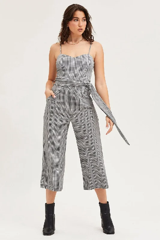 Stripe Jumpsuit Sleeveless