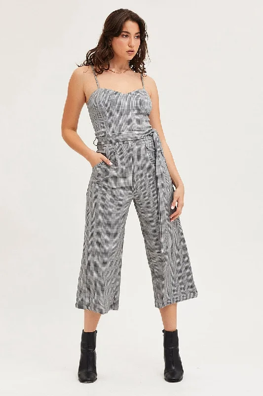 Stripe Jumpsuit Sleeveless