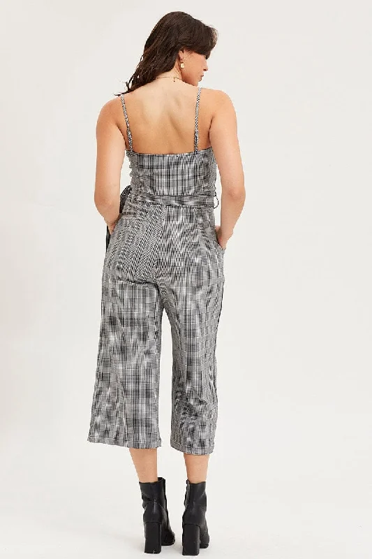 Stripe Jumpsuit Sleeveless