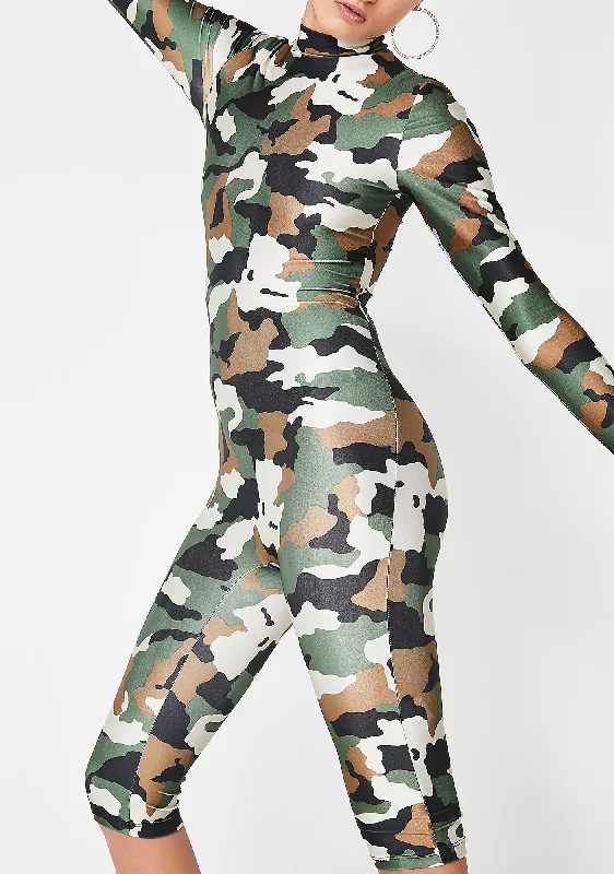 Take Yo Man Camo Jumpsuit