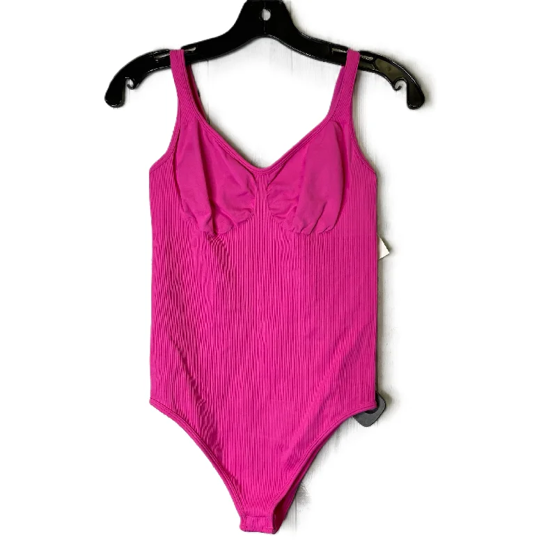 Bodysuit By Clothes Mentor In Pink, Size: M