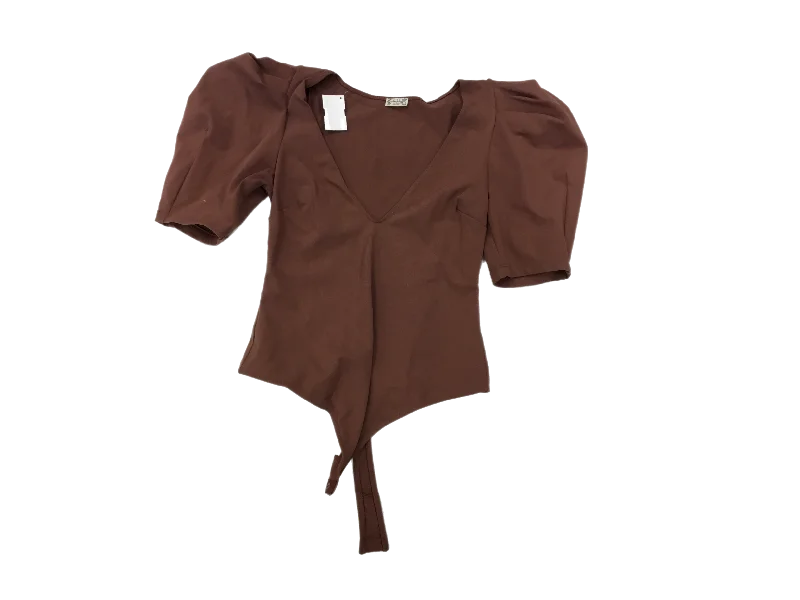 Bodysuit By Free People In Brown, Size: M