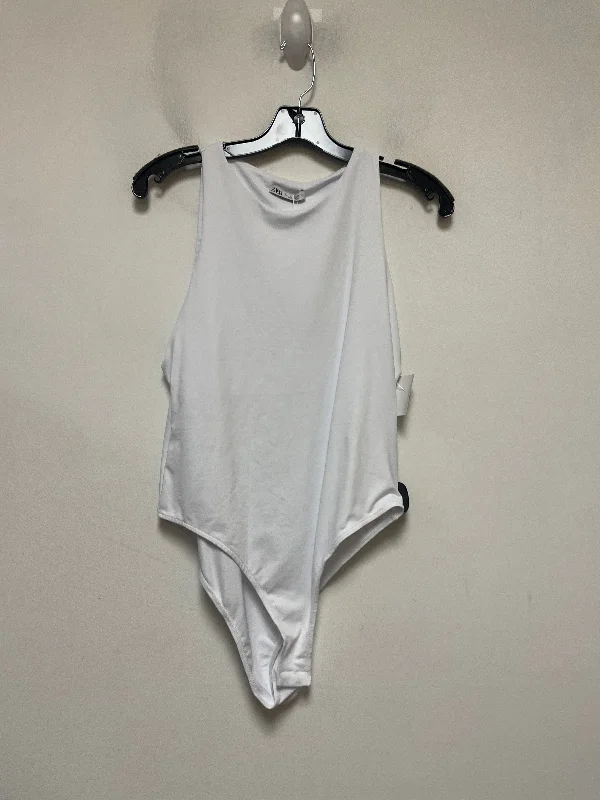 Bodysuit By Zara In White, Size: L