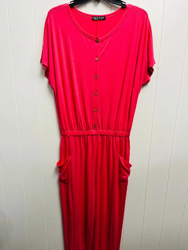 Jumpsuit By Clothes Mentor In Pink, Size: M