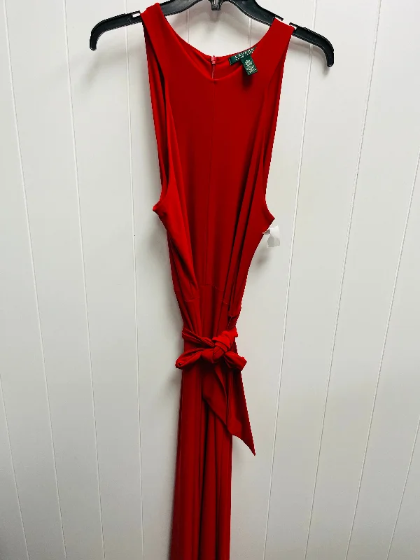 Jumpsuit By Ralph Lauren In Red, Size: L