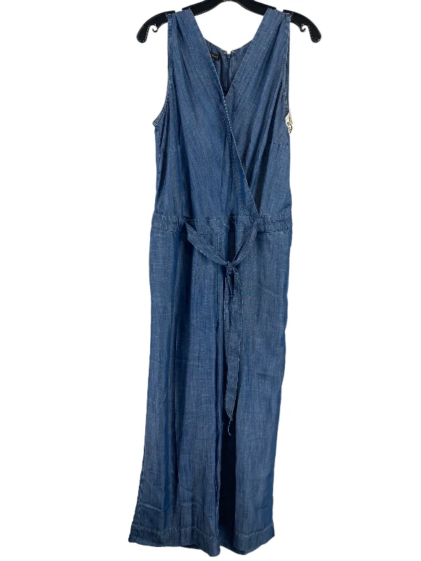 Jumpsuit By Talbots In Blue Denim, Size: 10