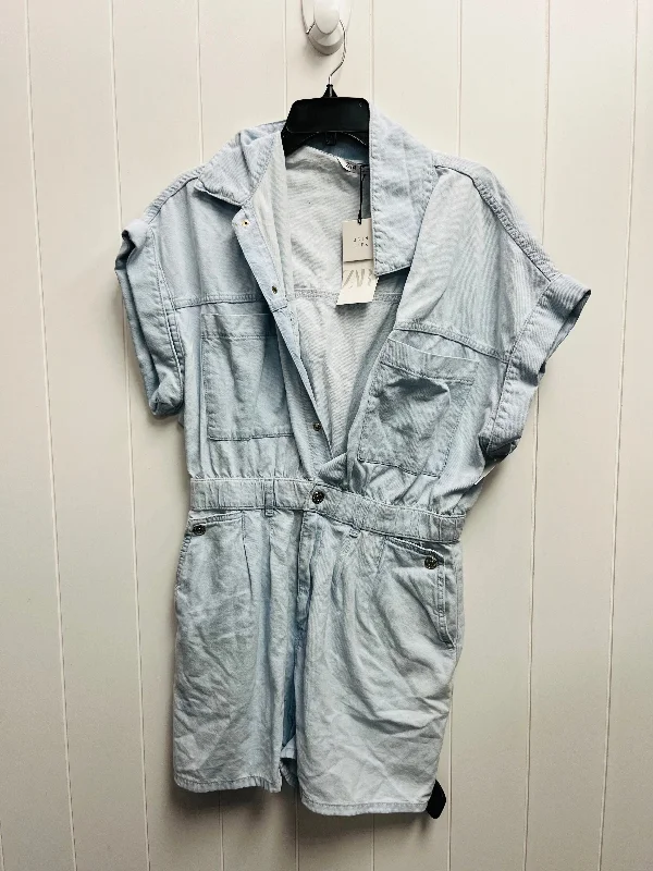 Romper By Zara In Blue, Size: L