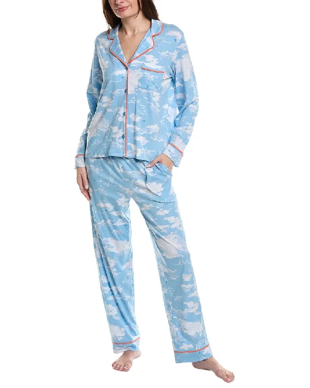 DKNY 2pc Notch Top & Pant Sleep Set