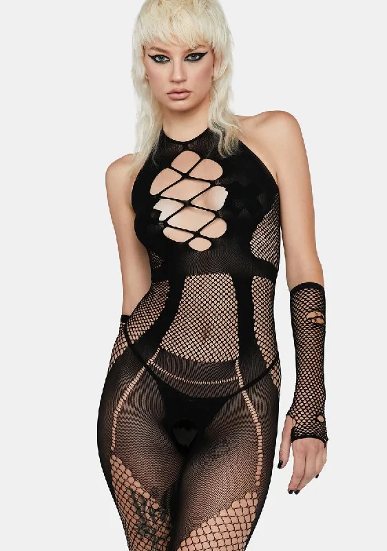 Off The Rails Fishnet Bodystocking