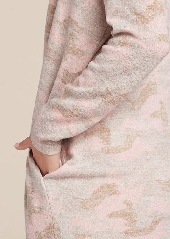 Cozy Hacci duster - Pink Multi